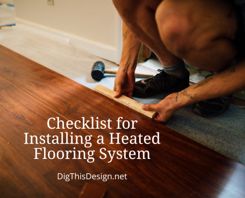 installing a heated flooring system