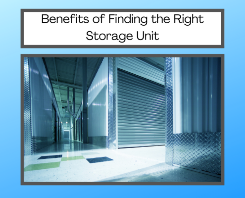 Benefits of Finding the Right Storage Unit