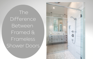 The differences between framed and frameless shower doors.
