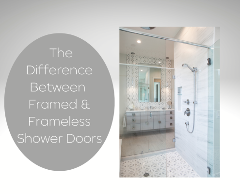 The differences between framed and frameless shower doors.