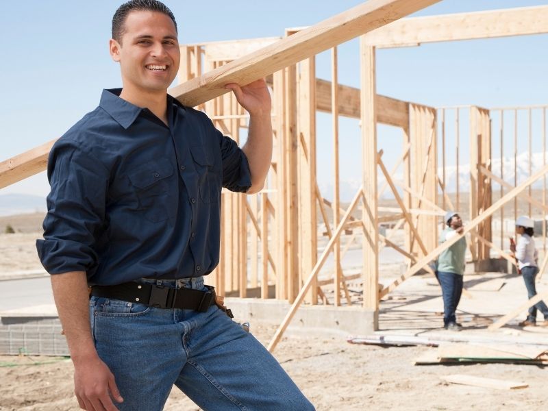 Construction Site While Building A Home In Australia