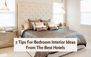 Bedroom Interior Ideas From The Best Hotels - Bed with large headboard with pendant lighting.