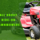 All About Ride-On Lawnmowers