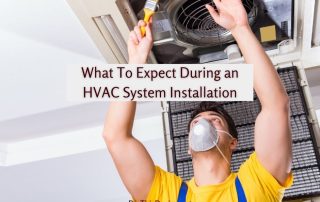 Professional performing repairs on an HVAC System Installation