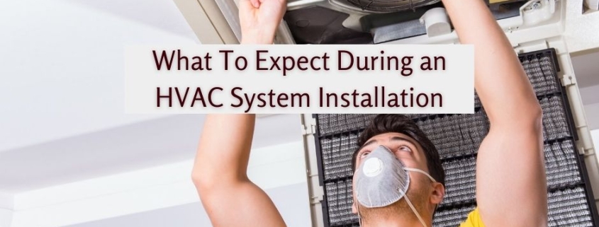 Professional performing repairs on an HVAC System Installation