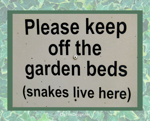 Humorous Garden Signs