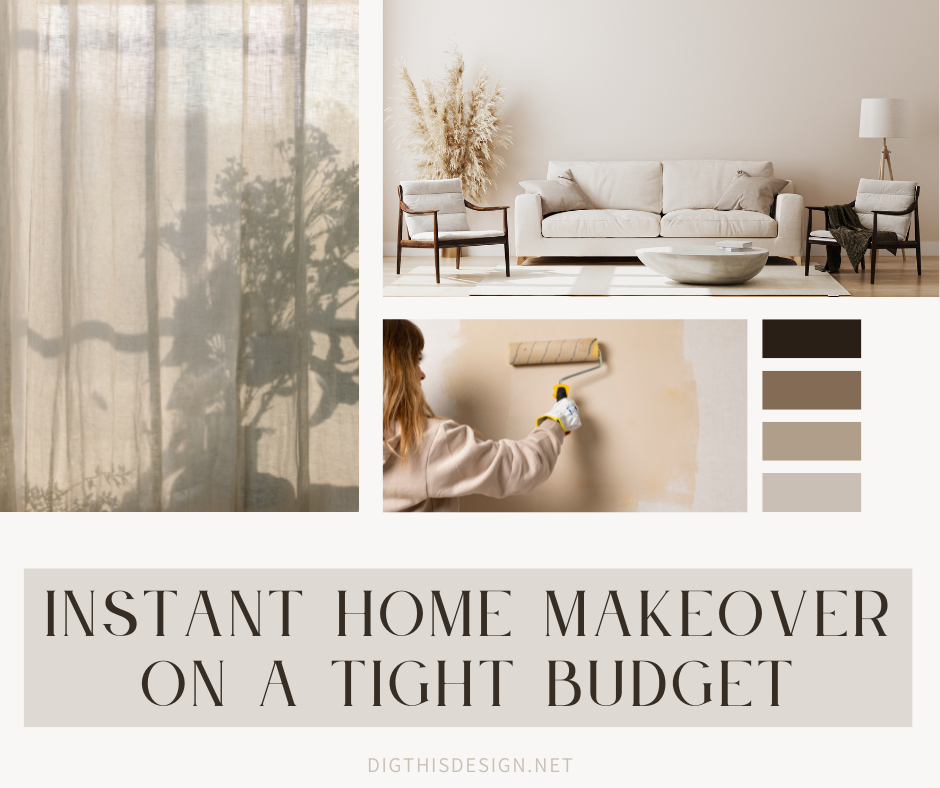 Instant Home Makeover on a Tight Budget