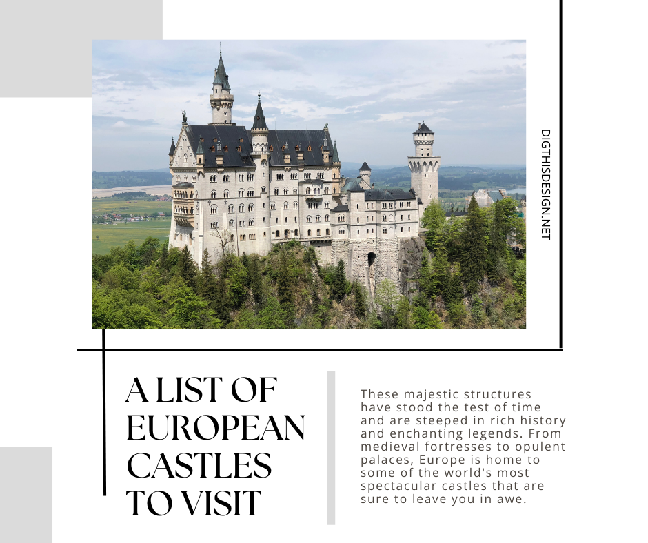 A List of European Castles to Visit