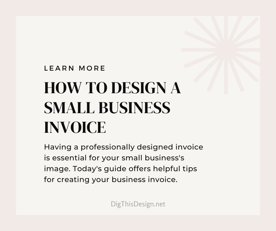 Small Business Invoice Design