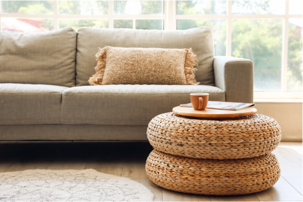 Ottoman and Coffee Table Size Measurements For Your Space – Poly & Bark