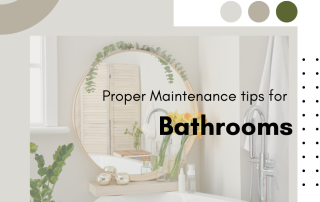 Bathroom Maintenance Tips