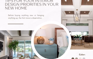 Tips for your interior design Priorities in your new home